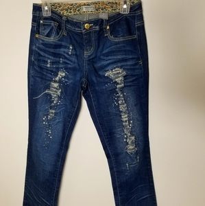 Distressed pants